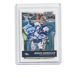 Brock Osweiler Autograph – Authentic Signed NFL Card – Local Pickup