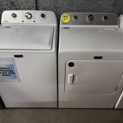 MAYTAG TOP LOAD WASHER & GAS DRYER 
