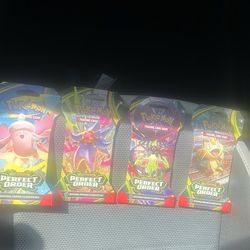 Pokémon 4 packs of Perfect order