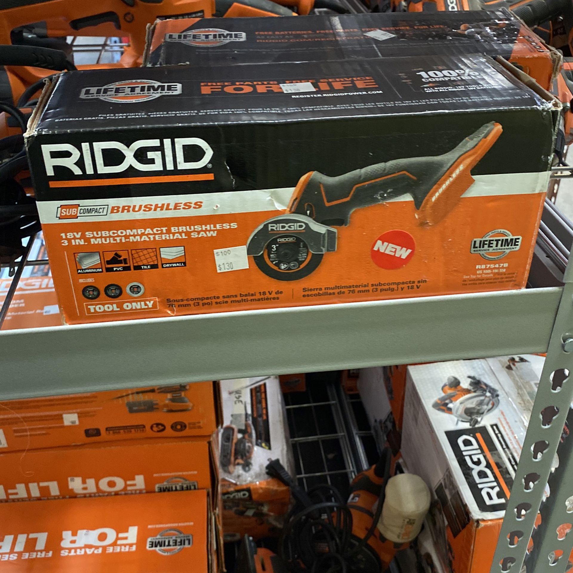 Ridgid 18v Subcompact Brushless in. Multi Material Saw (tool Only) $100  for Sale in Corona, CA OfferUp