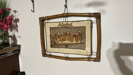 Aloha sign - Unique Teak and other natural medium picture