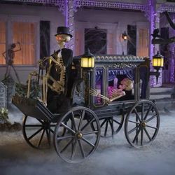 Animated, LED, sold out Grave & Bones Hearse. Still in box, never been opened. 