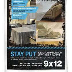 Slip resistant drop cloth