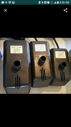 fish tank/ pond pumps