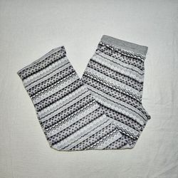 Nautica Gray and White Patterned Pajama Pants