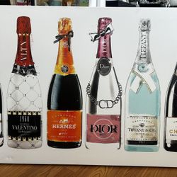 Fashion champagne Galore Day Canvas by Oliver Gal 45 x 30