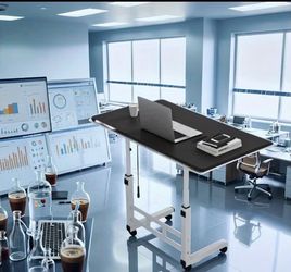 New Black top Portable Height Adjustable Desk/Table