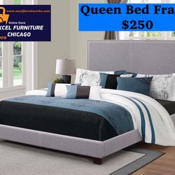 Brand New Queen Size Bedframe with Headboard & Footboard 