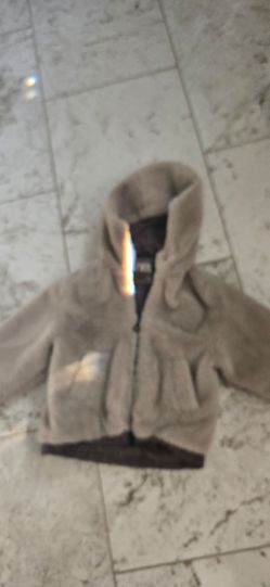 Kids fur coat age 7 Zara
