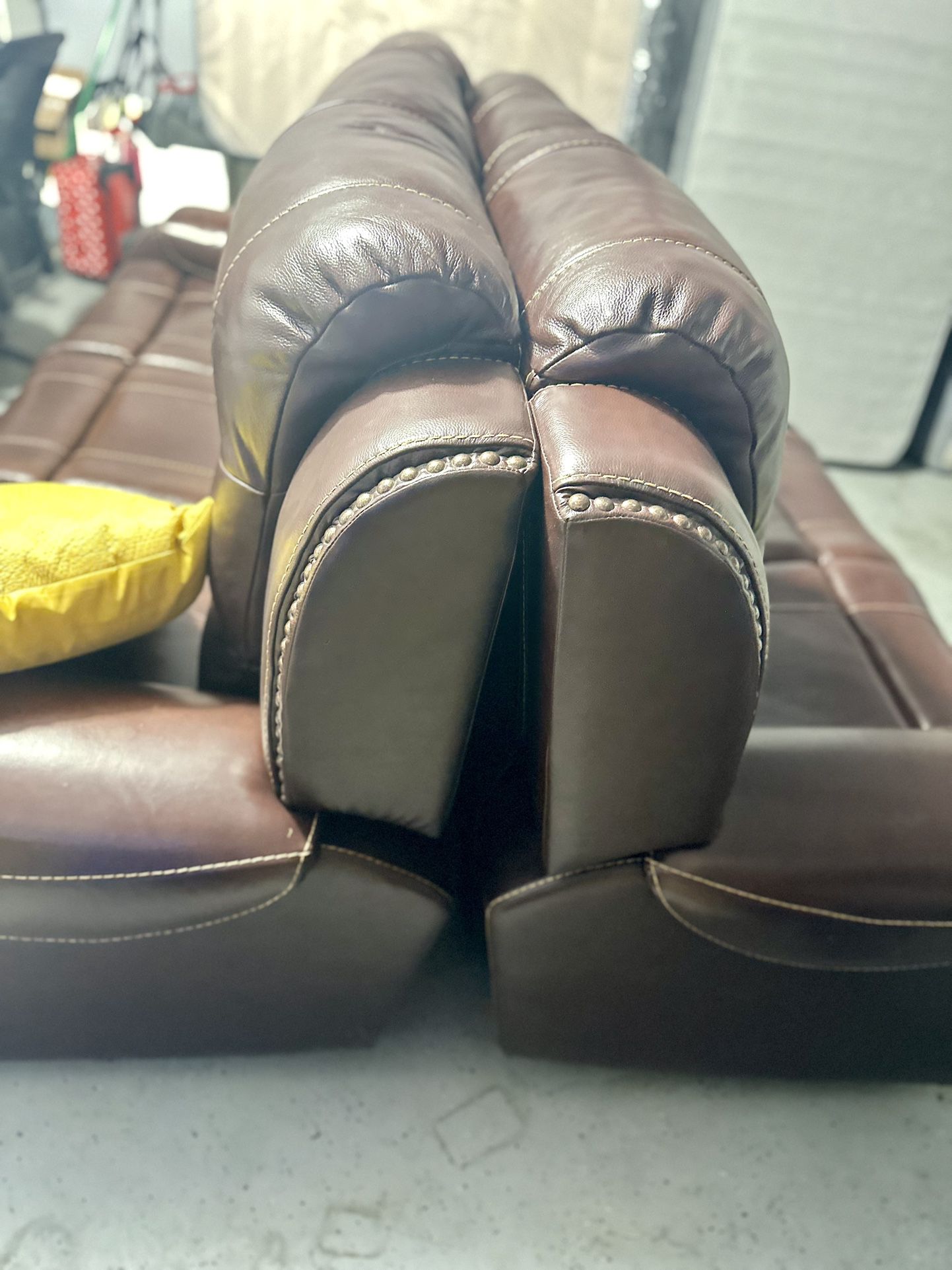 2 Pieces Genuine Leather Sofa Set!