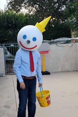 Jack in the box big head costume head for halloween