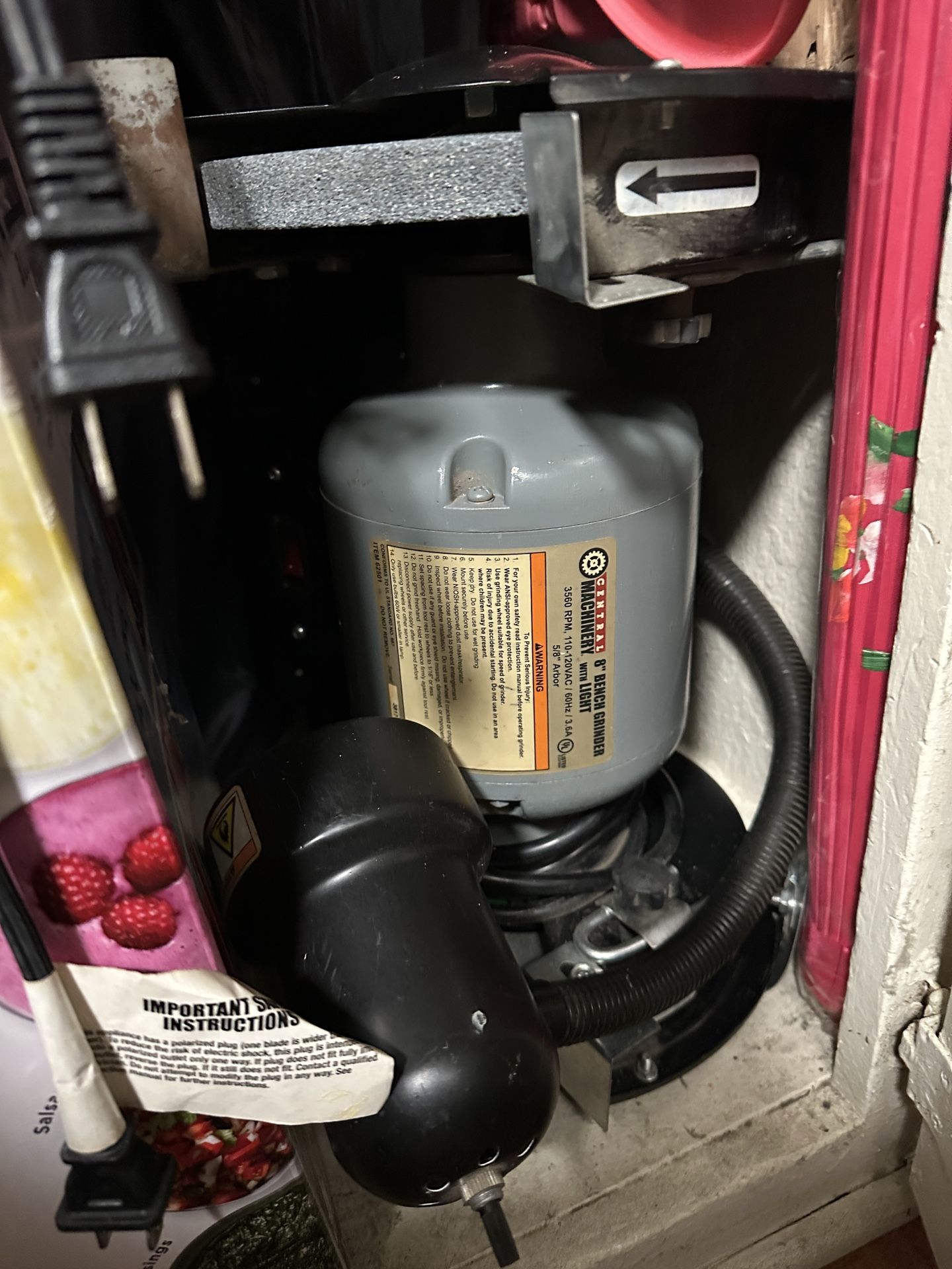 8”bench Grinder With Light