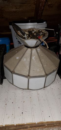 Vintage lead glass fixture