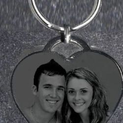 .Personalized Heart Keychain / Choose Any Options (see 2nd Photo) (done Within 3 Hours)(use Any Photo)