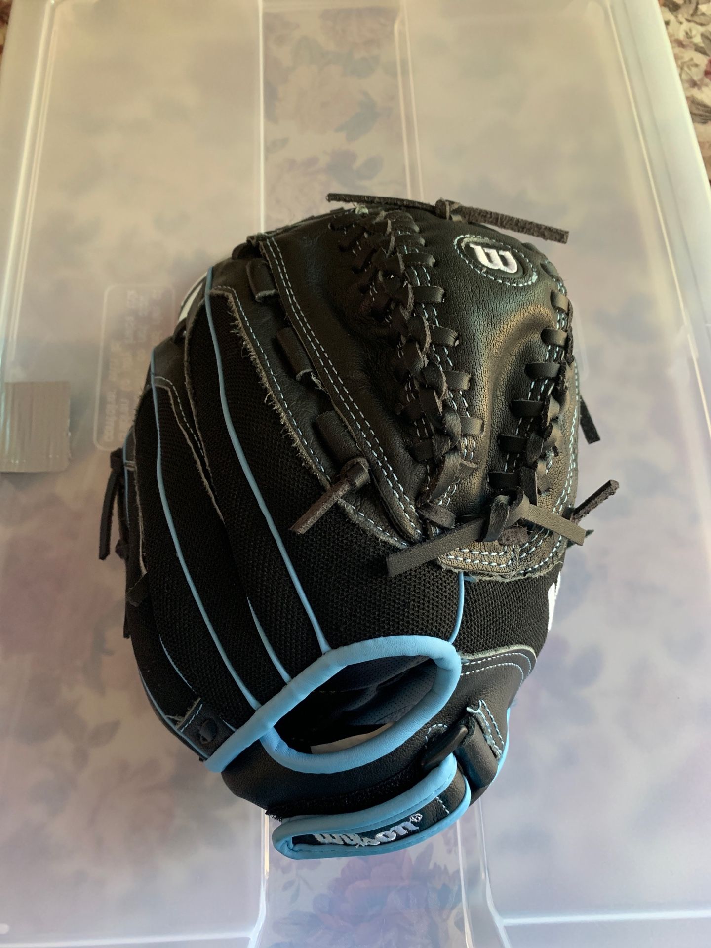 Wilson Fastpitch Glove, Easton bat, and ball (NEW)