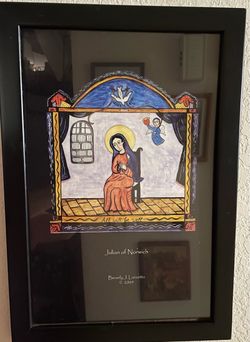 Julian of Norwich Framed Art Print by Beverly J. Lanzetta