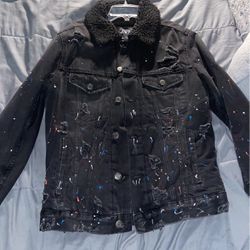 Zara Men’s Black Jean Jacket S