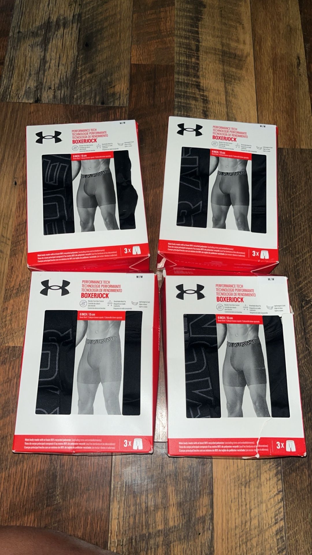 Under Armour Men's Boxerjock 3-Pack Black