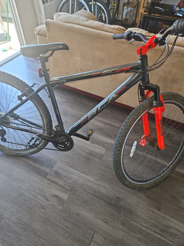 29" BCA SC29 Adult Mountain Bike, Adult, Ages 13+, Gray/Orange