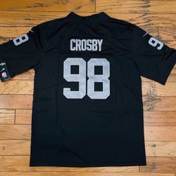 Adult, Women’s and youth Black Max Crosby Las Vegas Raiders Stitched Jersey
