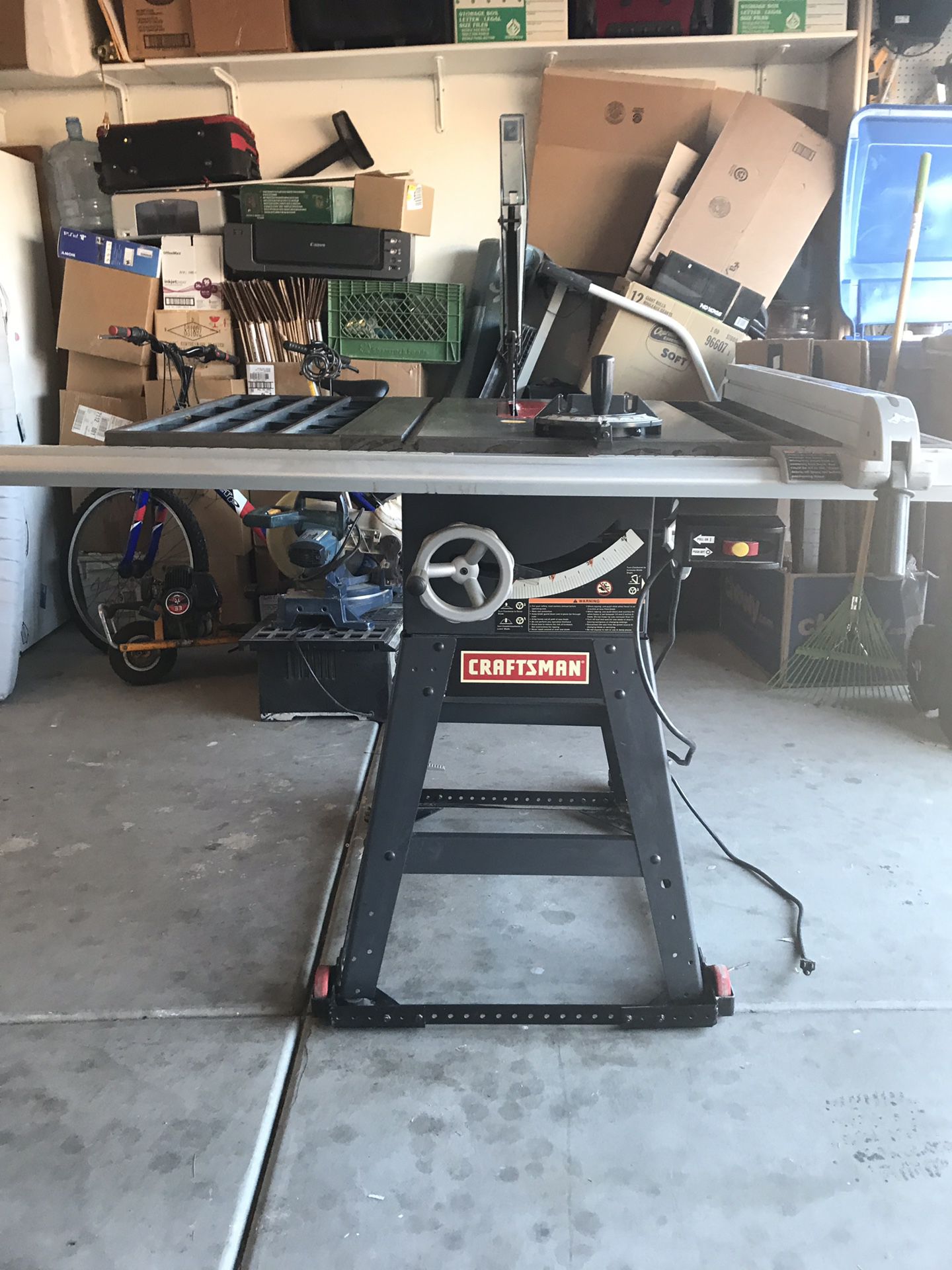 Craftsman Table Saw Like New Condition Model For Sale