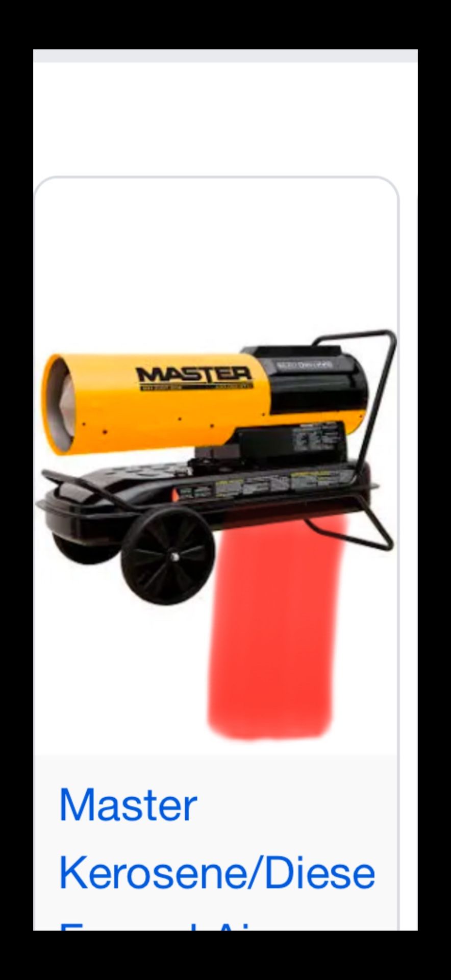 Master Kerosene / Diesel Heater