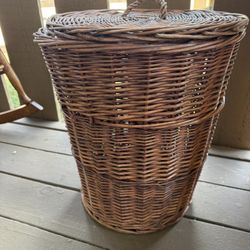 Wicker Laundry Basket Home Decor