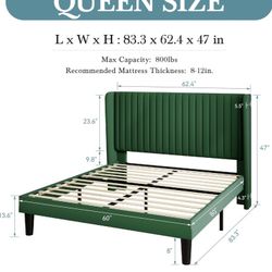 Brand New Queen Bed Frame With A Brand New Memory Foam Mattress Included $420 - Hablo Espanol 