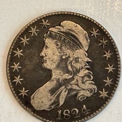 1824 Capped Bust Half Dollar – Early U.S. Silver Coin