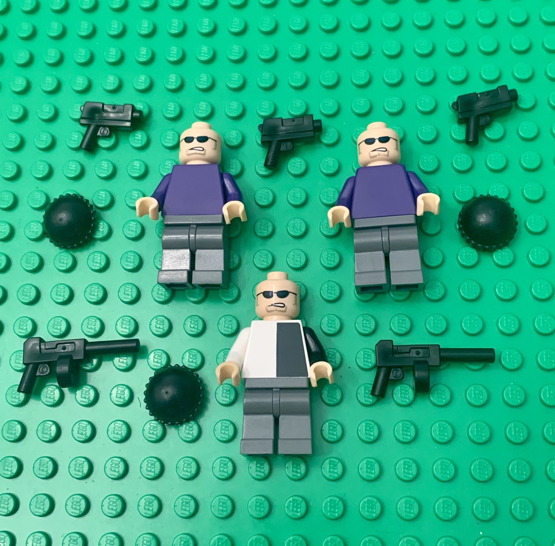 Lot of 3 Lego Original Batman Joker and Two-Face Henchman Minifigures 7782~7781