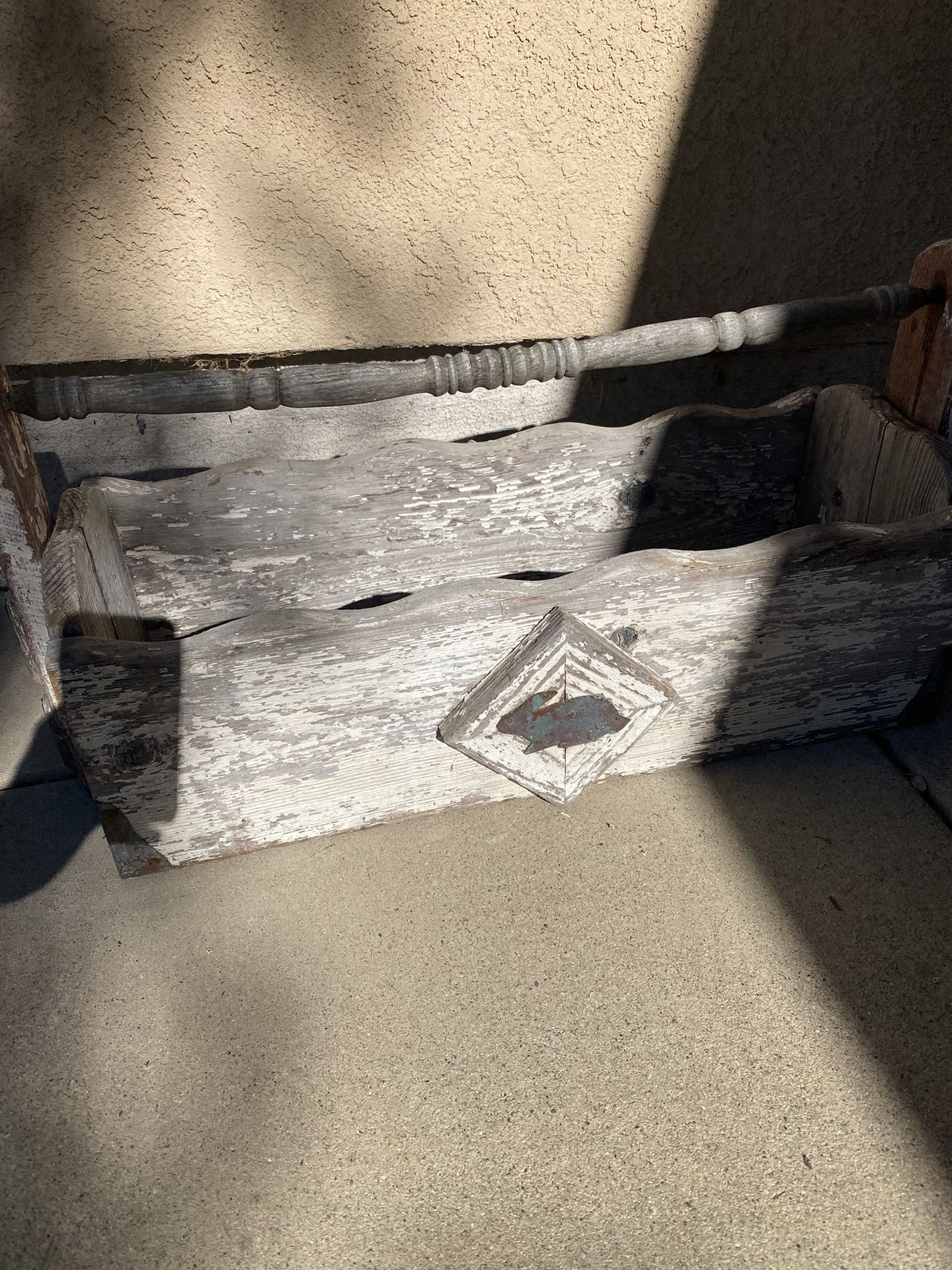 Vintage Decorative Wood Garden Plant Box 10”x26”