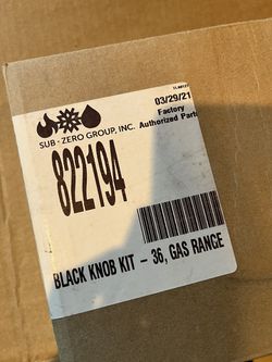 Wolf Gas Range Black Knob Kit (new) Thumbnail