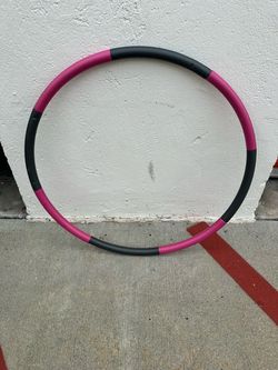 Weighted Fitness Hula Hoop Pink and Black