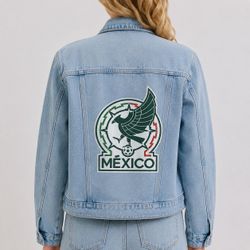Womens Mexico National Soccer Team Denim Jacket