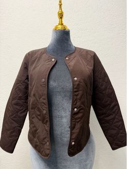 Brown quilted jacket