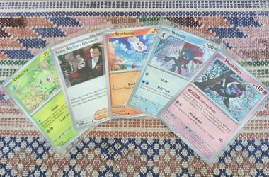 Lot of 10 Ascended Heroes Pokemon cards, including 2 rares