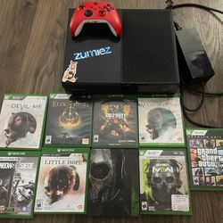 Xbox One Console (with Controller And Games)