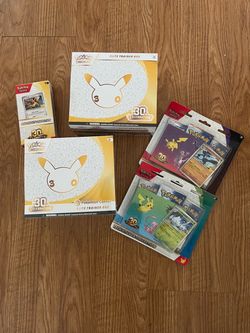 Pokemon 30th Anniversary Product available PKC ETB, ETB, SITCKER PACKS, KNOCKOUT COLLECTION
