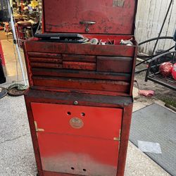 Vintage Snap On Tool Box And Cabinet 