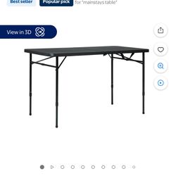 Black 4 Foot Table 25 Dollars 
