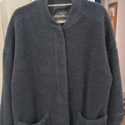 Eddie Bauer Sherpa Cardigan/Jacket