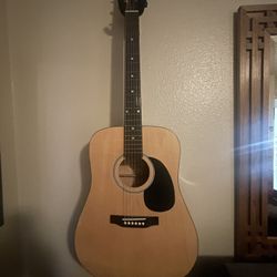 Squire Acoustic Guitar With Hook - Black Back, Tan Front 