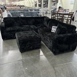 Corduroy Seccional 4 PC New In A Box.     🔥 Juego De Sofas Nuevos En Caja 