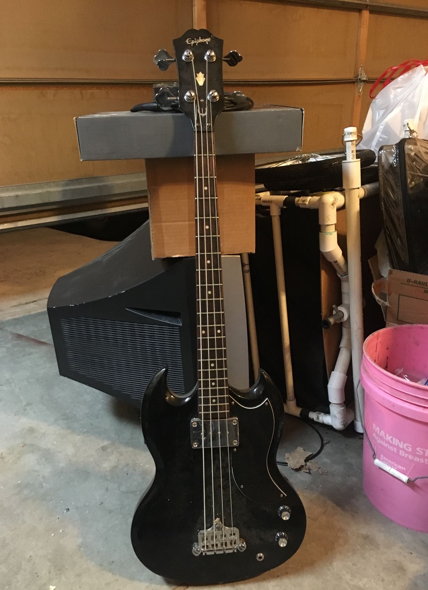 Epiphone 4 string bass guitar