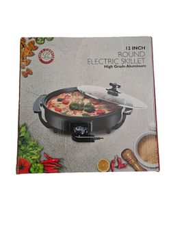 12in Round Electric Skillet