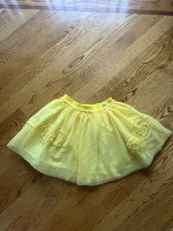 Mayoral Girls Tulle Yellow Skirt Size 7