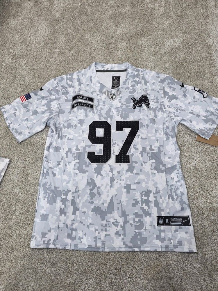 AIDAN HUTCHINSON #97 Salute To Service Jersey