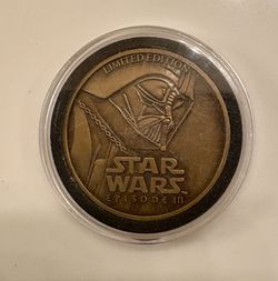 Star Wars Episode III 2005 Limited Edition Bronze “Darth Vader” Medallion