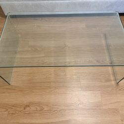 Modern Glass Waterfall Coffee Table