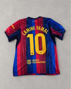 Lamine Yamal 2026 Barcelona Home Jersey Sizes: L-3XL